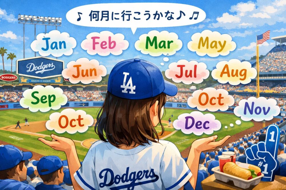 ドジャース観戦いくなら何月